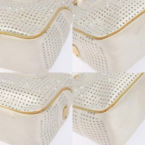 CELINE Hand Bag Leather Silver Gold - Picture 10 of 13